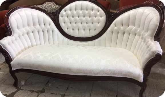 Upholstery Portland after photo of classic reupholstered sofa